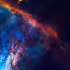 Gas Plume Near the Edge of the Orion Nebula